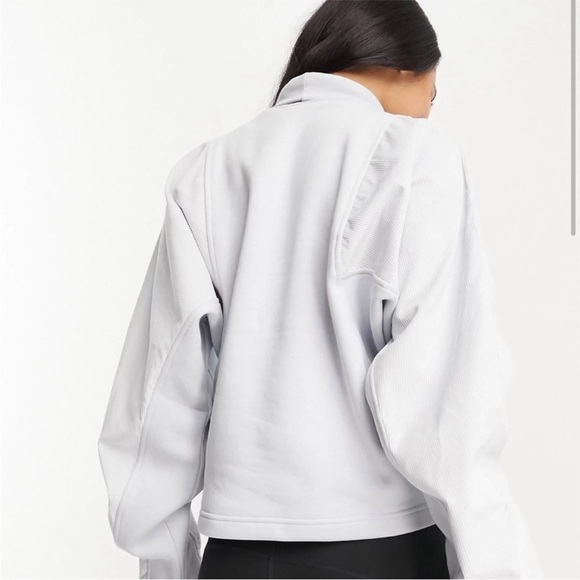 Nike Air corduroy fleece sweatshirt in pure platinum XL - Picture 4 of 10